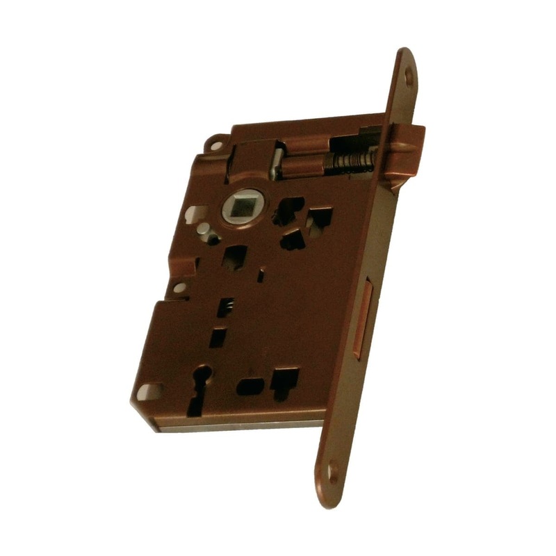 PATENT LOCK F20 CENTRE DISTANCE 70 MM ENTRY 40 MM BRONZED STEEL