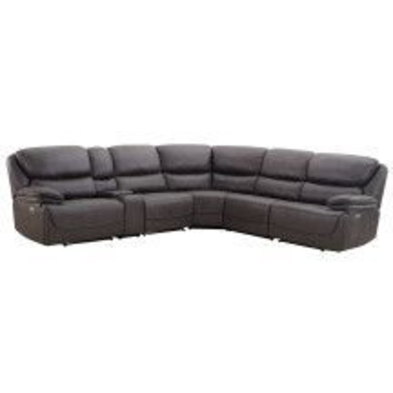 Plaza – Sectional|Dark Gray|6 Pc. Sectional|5 Pc. Sectional