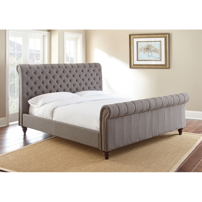 Swanson – Bed|Beige|Dark Gray|King|Queen
