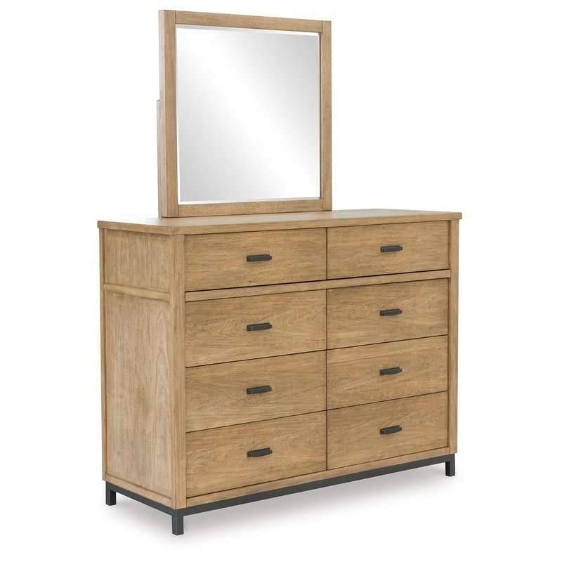 Tomtyn – Dresser And Mirror – Light Brown