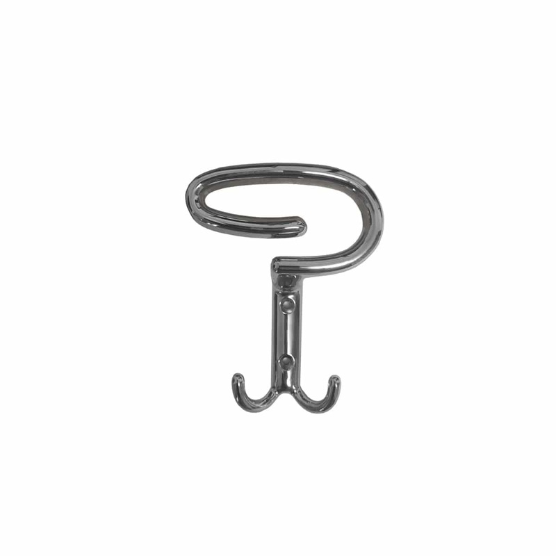 ZAMAK CHROME-PLATED COAT HOOK, L9.6XH13.4 CM