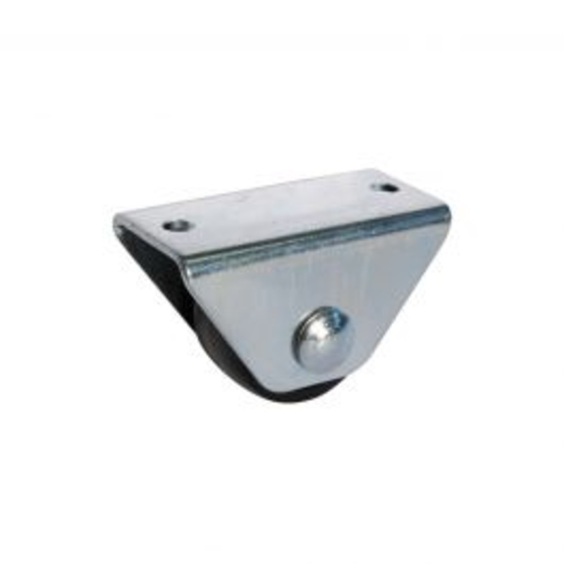 50 MM DIAMETER BLACK NYLON WHEEL, FIXED SUPPORT