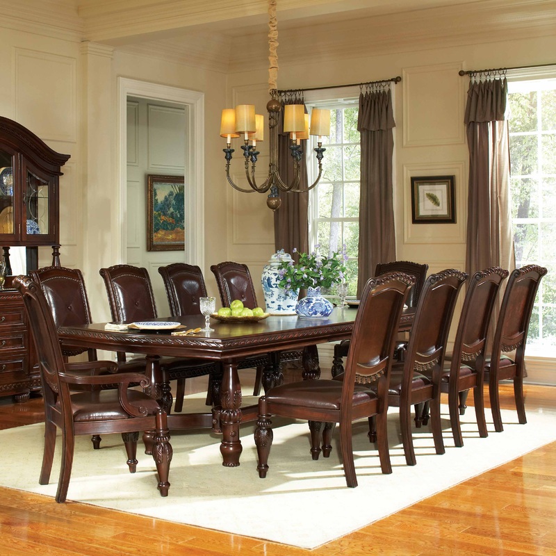 Antoinette – Dining Set|Dark Brown|11 Pc. Table, 10 Chairs|5 Pc. Table, 4 Chairs|9 Pc. Table, 8 Chairs|7 Pc. Table, 6 Chairs