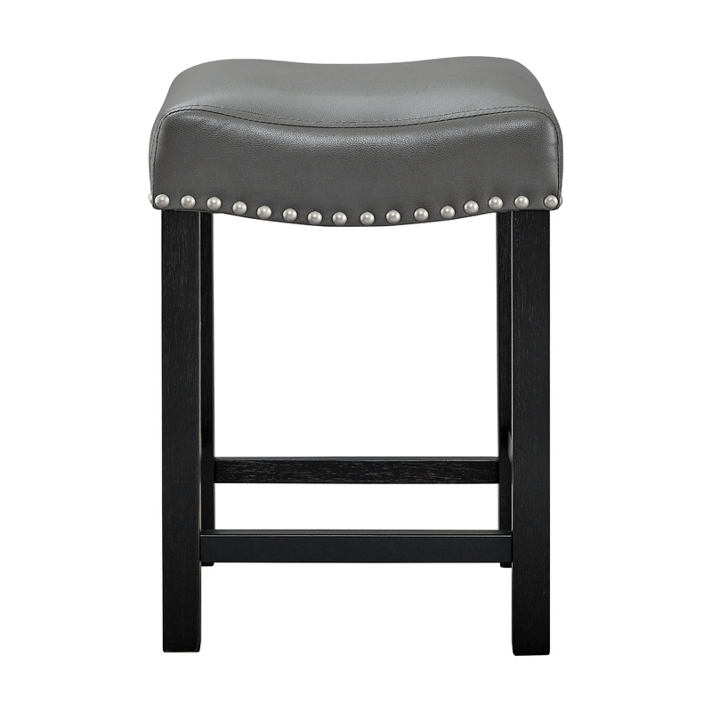 Aspen – Counter Stool (Set of 2) – Dark Gray