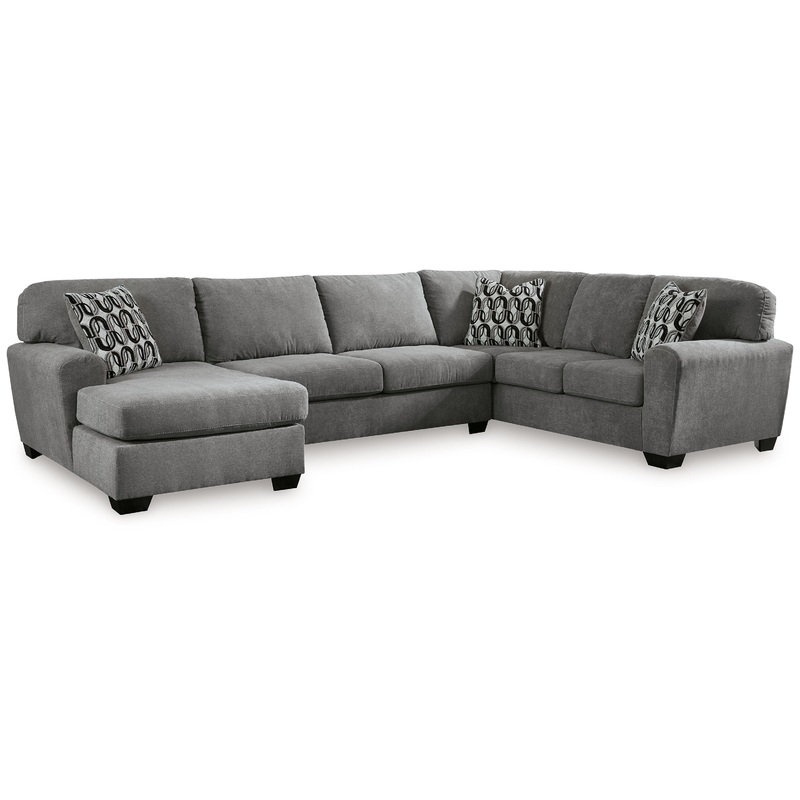 Birkdale Court – Sectional|Gray|3 Pc. Left Arm Facing Corner Chaise Sectional|3 Pc. Right Arm Facing Corner Chaise Sectional|3 Pc. Sectional With LAF And RAF Corner Chaises