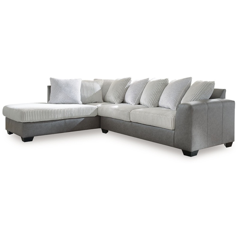 Clairette Court – Sectional|Dark Gray|2 Pc. Left Arm Facing Corner Chaise Sectional|2 Pc. Right Arm Facing Corner Chaise Sectional