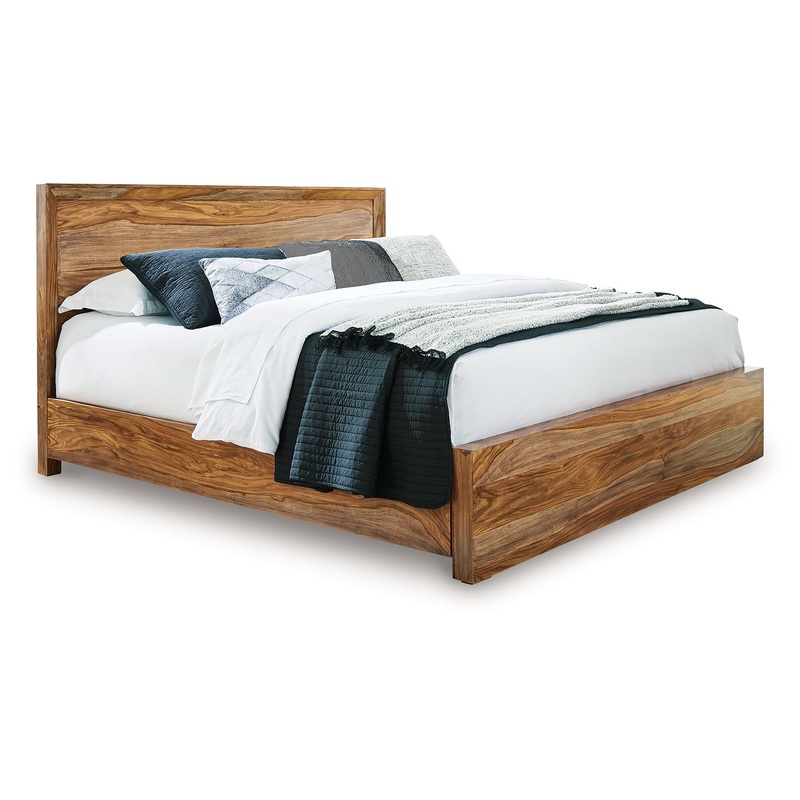Dressonni – Panel Bed|Dark Brown|Queen|King|California King