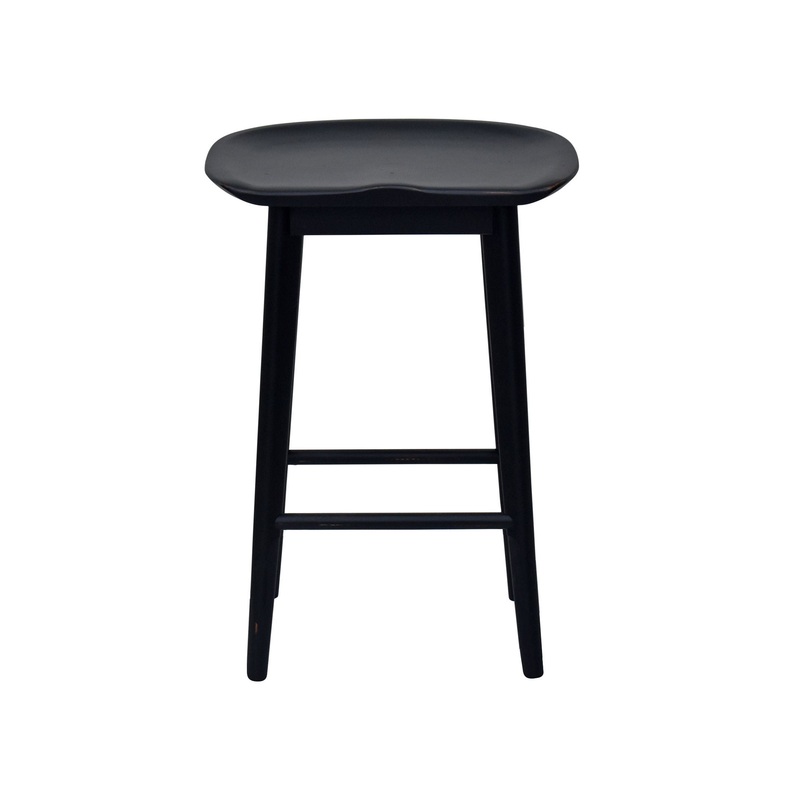 Hilton – Counter Stool|White|Dark Brown|Black