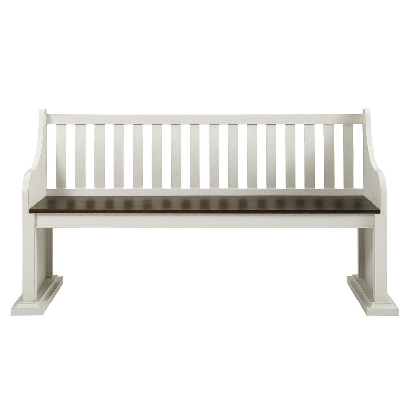 Joanna – Bench With Back – White