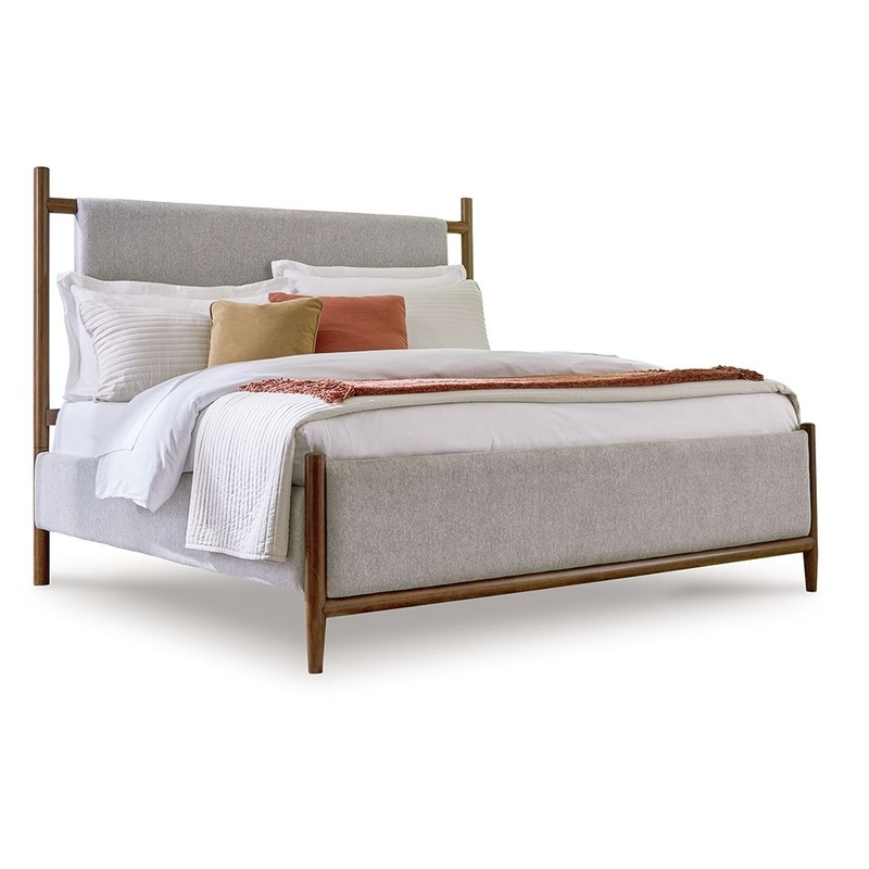 Lyncott – Upholstered Bed|Dark Brown|King|Queen|California King
