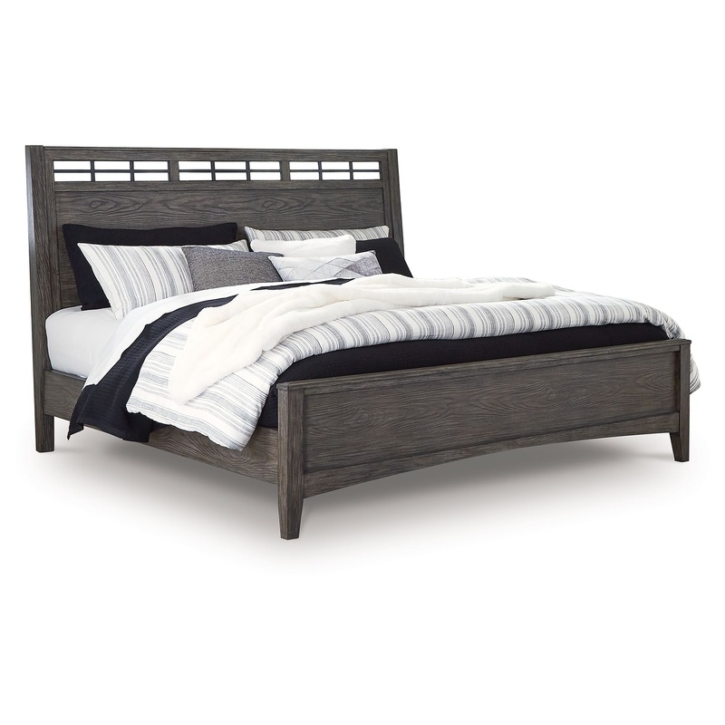 Montillan – Panel Bed|Dark Gray|King|California King|Queen