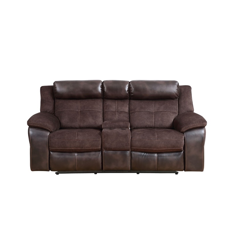 Pueblo – Manual Recliner Console – Dark Brown