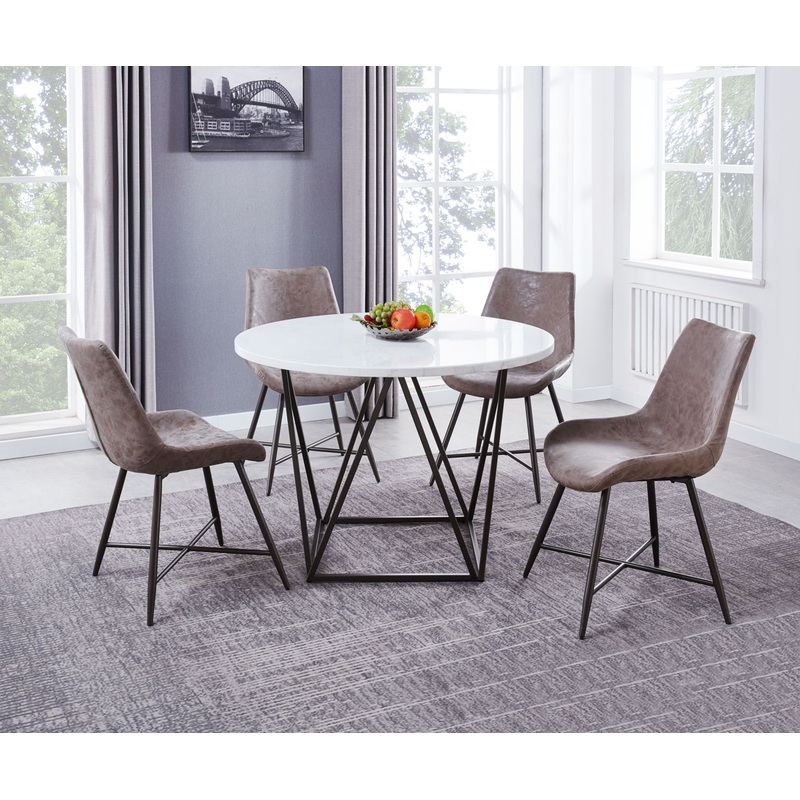 Ramona – 5 Piece Dining Set – White