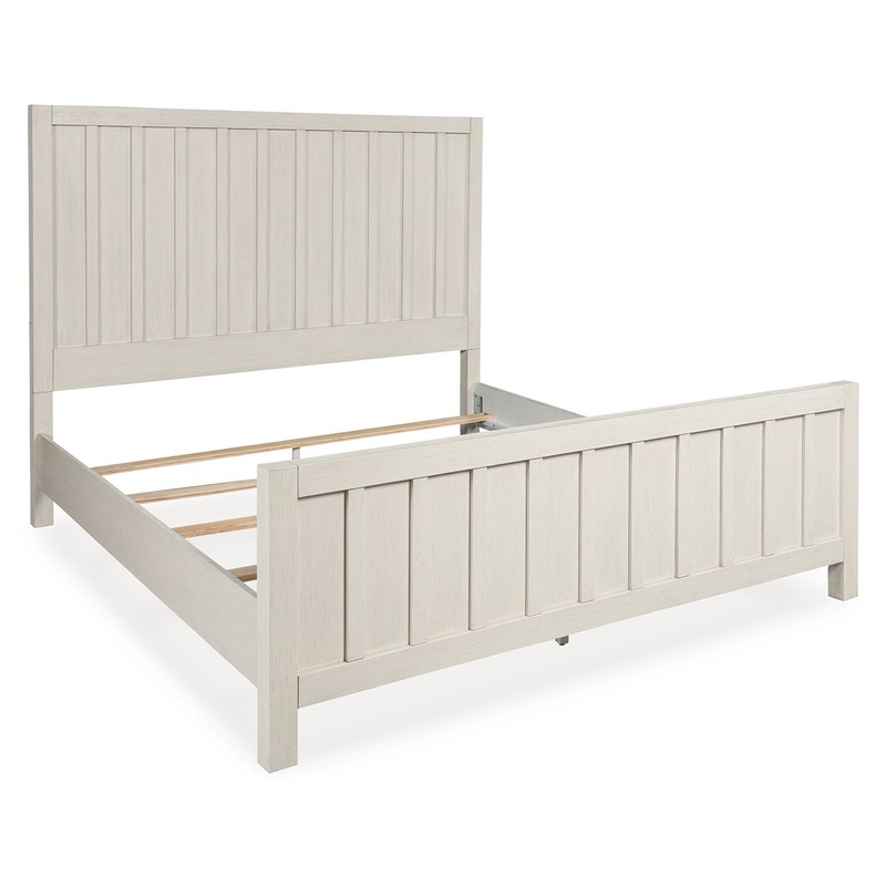 Shaybrock – Panel Bed|White|King|Queen|California King