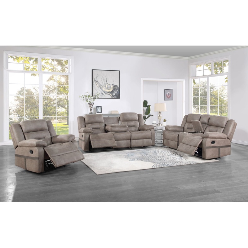 Abilene – 3 Piece Upholstery Living Room Set – Tan
