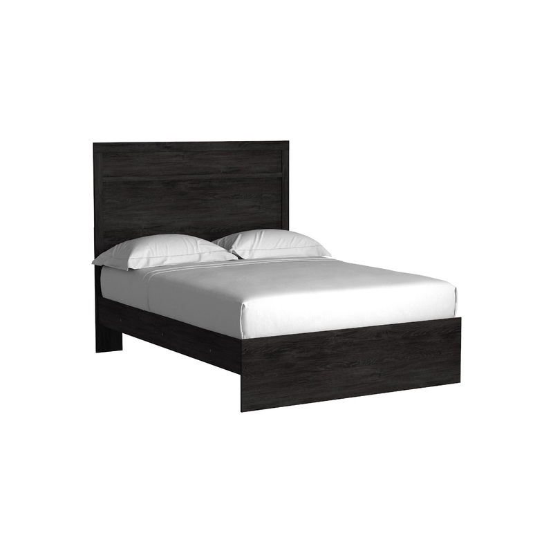 Belachime – Panel Bed|Dark Gray|Black|Twin|Full|Queen|King