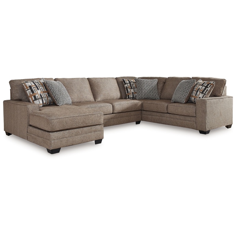 Cannonbrook – Sectional|Light Brown|3 Pc. Right Arm Facing Corner Chaise Sectional|3 Pc. Double Chaise Sectional|3 Pc. Left Arm Facing Corner Chaise Sectional