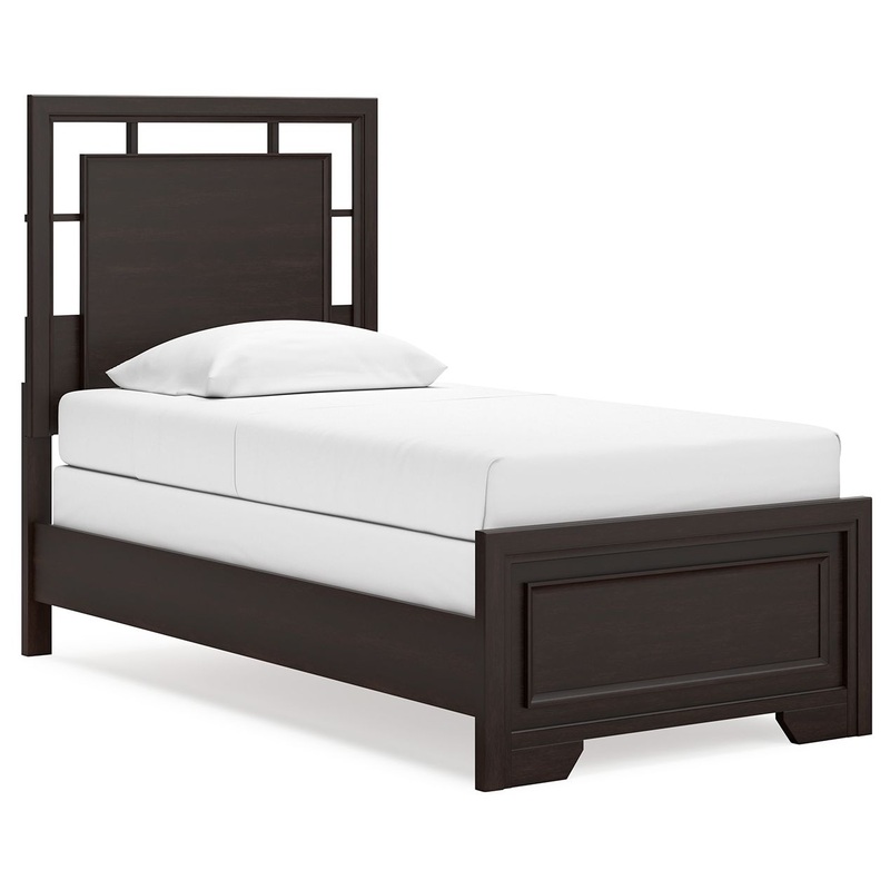 Covetown – Panel Bed|Dark Brown|Queen|California King|Full|King|Twin