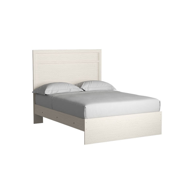 Stelsie – Panel Bed|White|Twin|Full|Queen|King