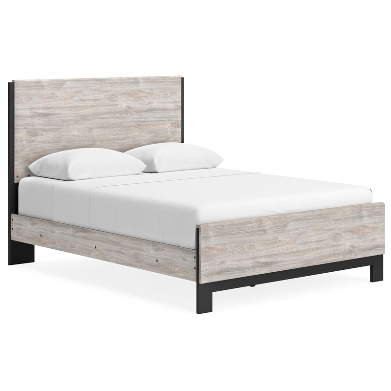 Vessalli – Panel Bed|Gray|King|Queen