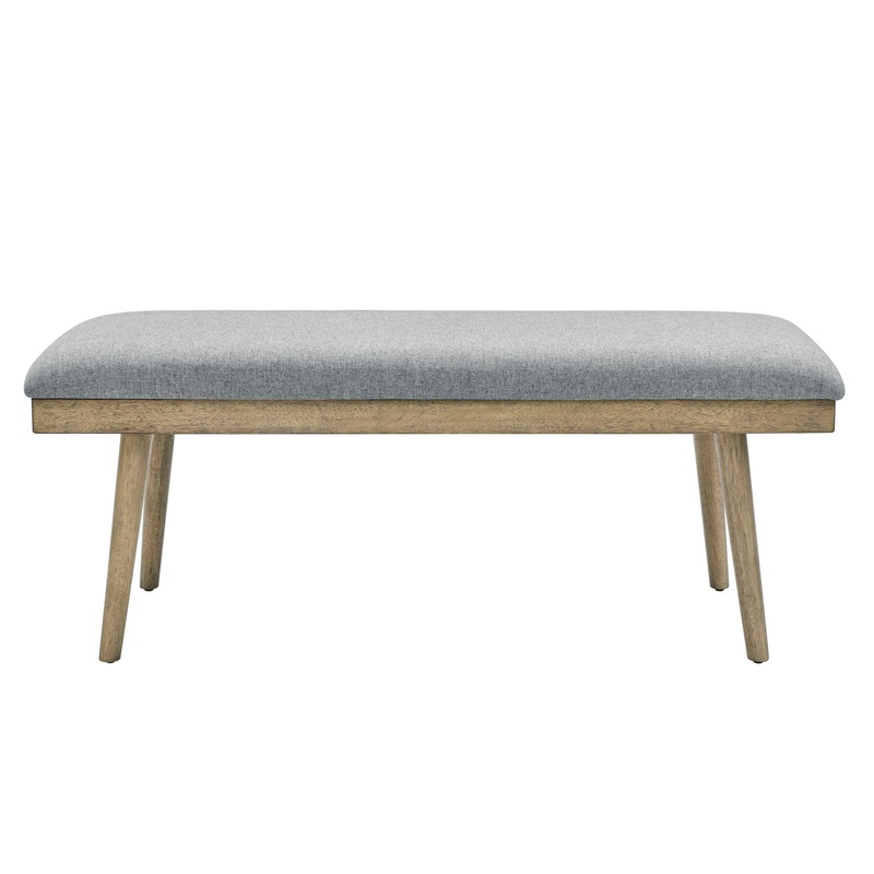 Vida – Polyester Dining Bench – Gray
