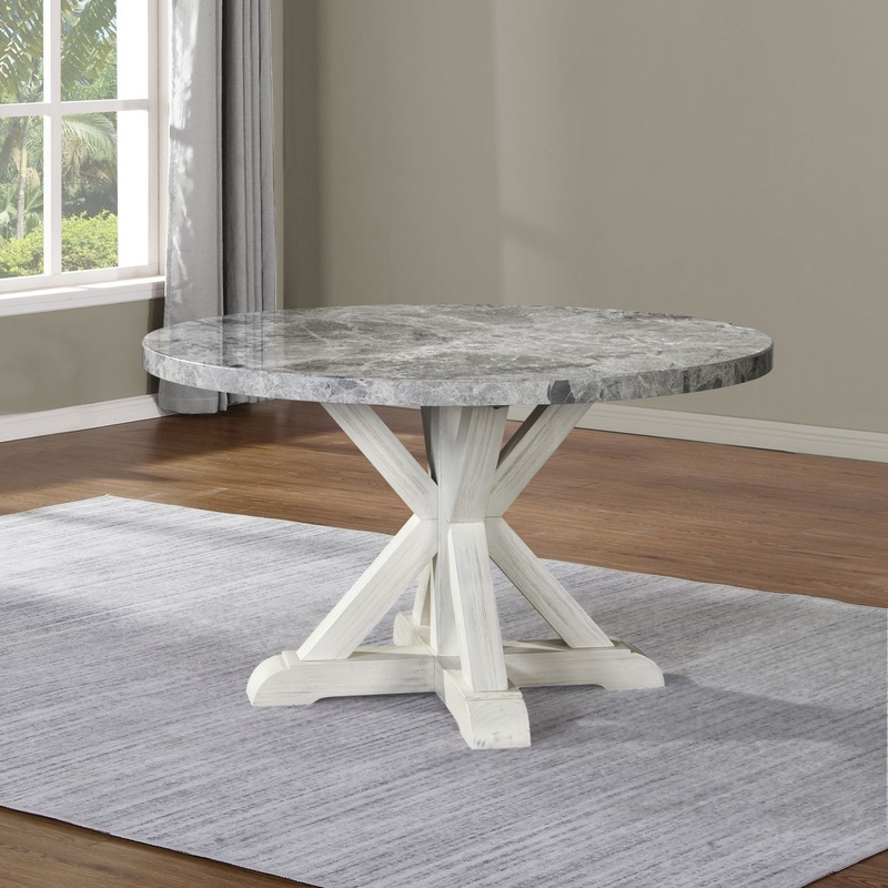 Canova – Round Marble Top Table – Gray