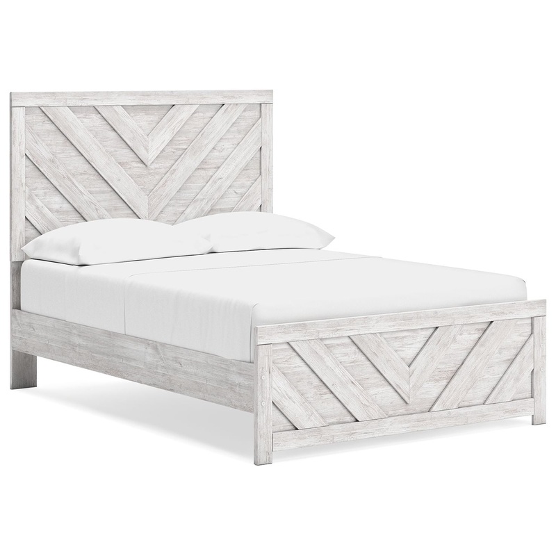 Cayboni – Panel Bed|White|King|Twin|Queen|Full