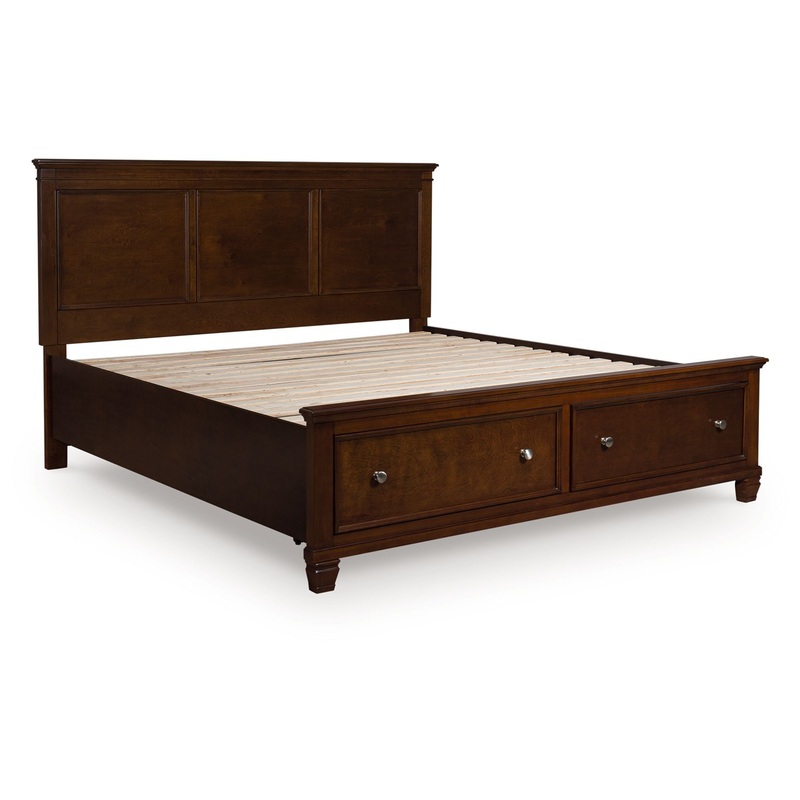 Danabrin – Panel Bed|Dark Brown|Twin|Full|California King|King|Queen|None|2 Drawers