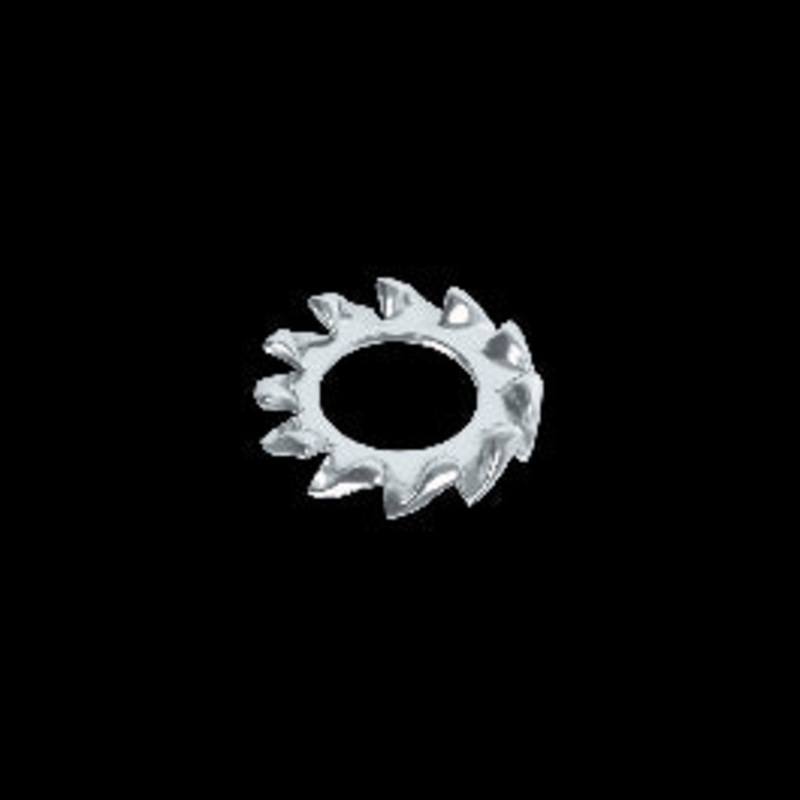 3 MM STEEL TOOTHED WASHER, 15 PIECES