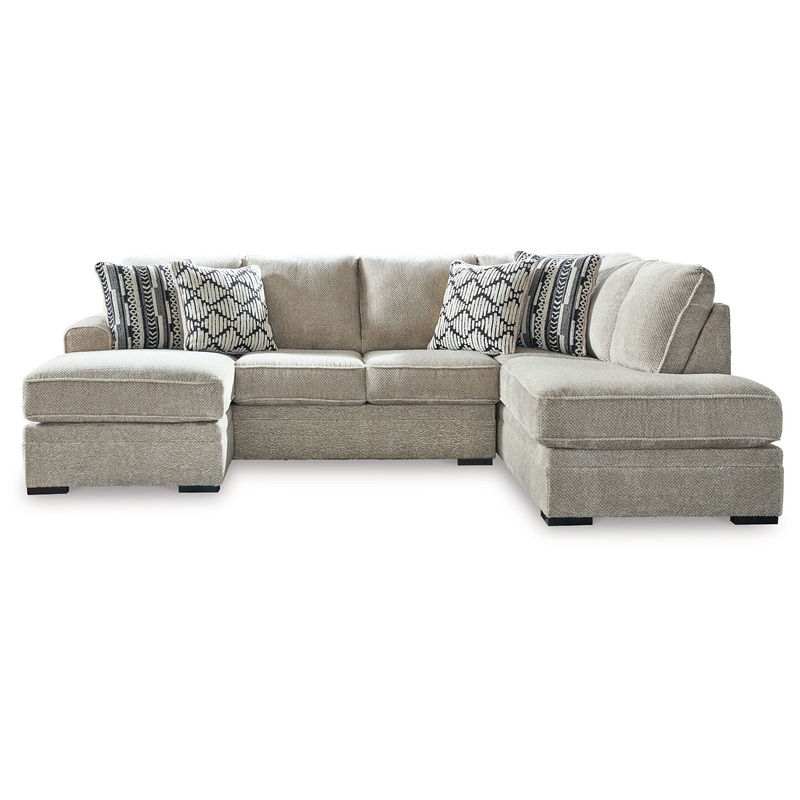 Calnita – Sectional|Beige|2-Piece Right Arm Facing Corner Chaise Sectional|2-Piece Left Arm Facing Corner Chaise Sectional