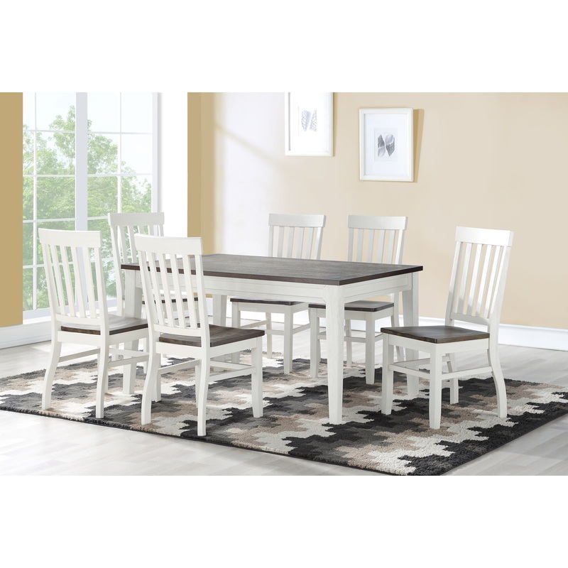Cyalie – 7 Piece Dining Set – White