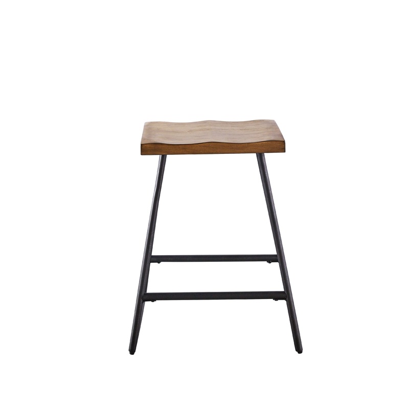 Landon – Counter Stool (Set of 2) – Light Brown