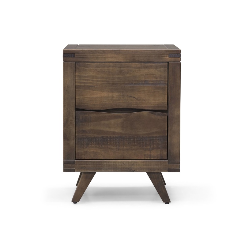 Pasco – Nightstand With Glides – Dark Brown