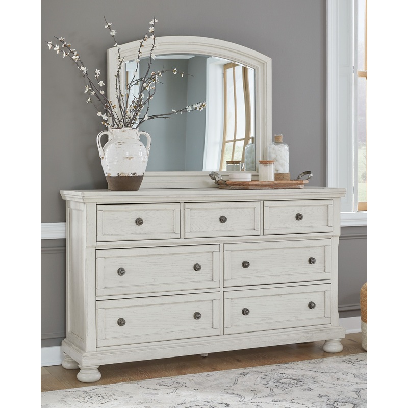 Robbinsdale – Dresser, Mirror – Antique White
