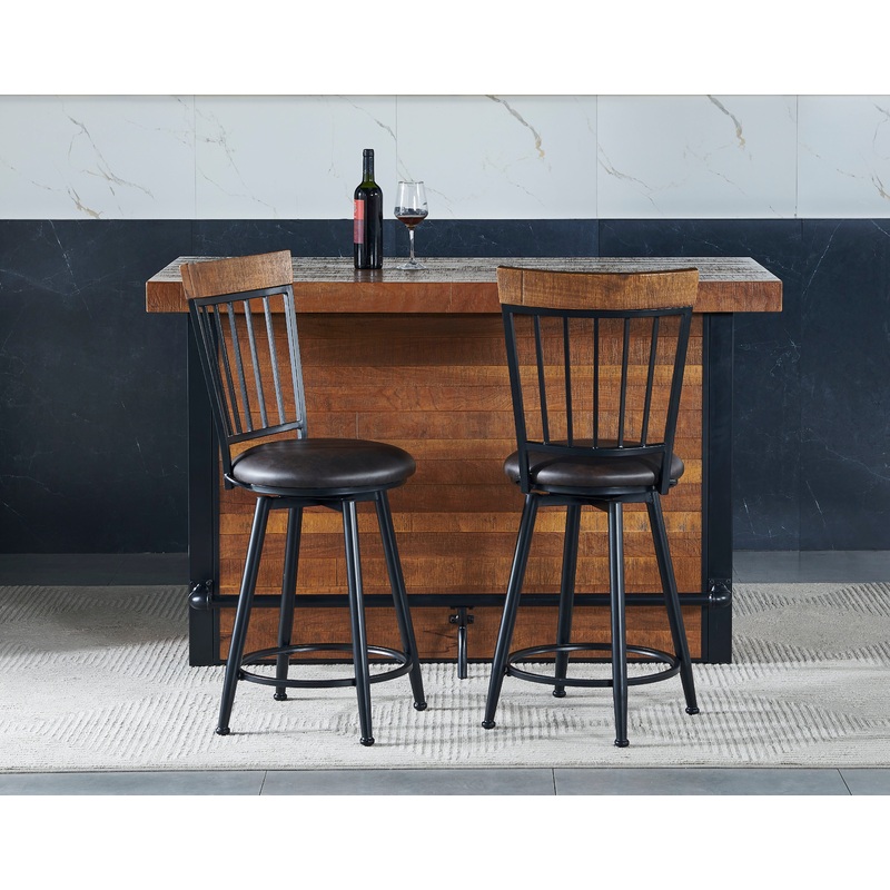 Tyler – 3 Piece Dining Set (Bar Table And Chairs) – Light Brown