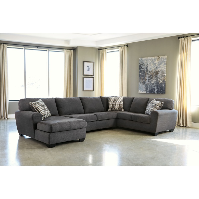 Ambee – Sectional|Dark Gray|3 Pc. Left-Arm Facing Corner Chaise Sectional