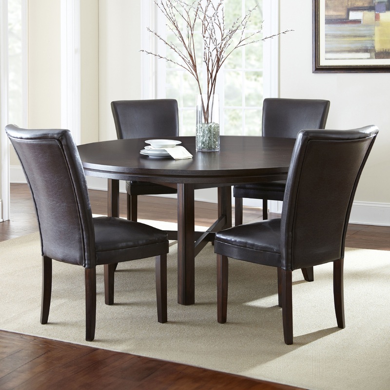 Hartford – Dining Set|Dark Brown|Black|Red|9 Pc. Table, 8 Chairs|7 Pc. Table, 6 Chairs|5 Pc. Table, 4 Chairs