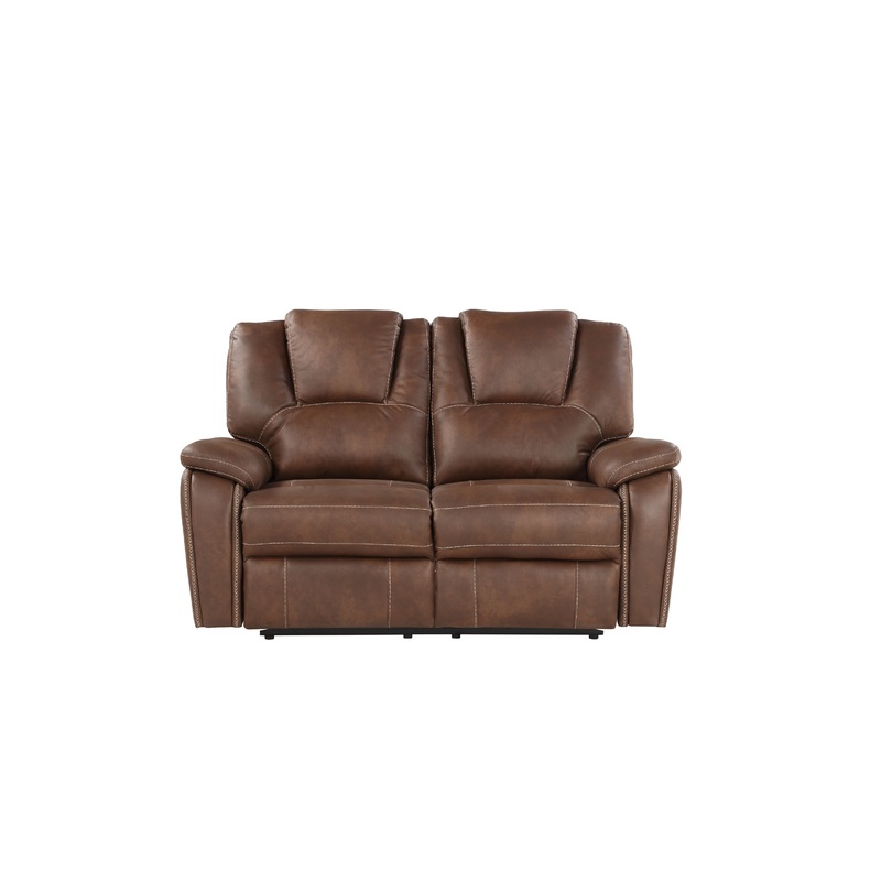 Katrine – Reclining Loveseat|Black|Dark Brown