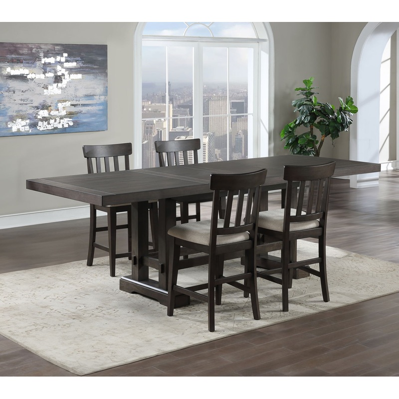 Napa – Counter Dining Set|Dark Brown|Light Brown|7 Pc. Table, 6 Chairs|5 Pc. Table, 4 Chairs|9 Pc. Table, 8 Chairs