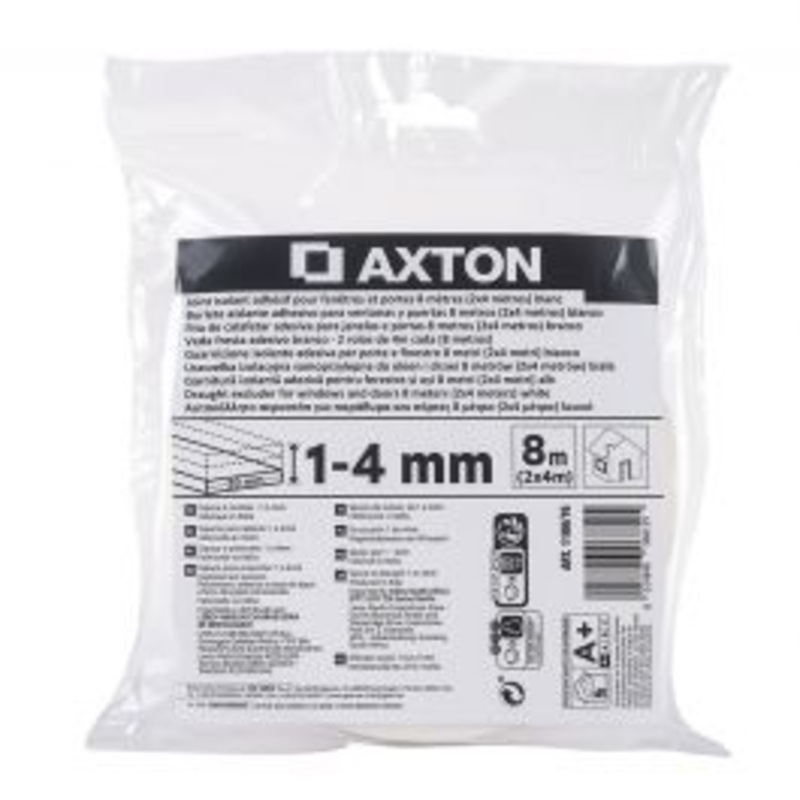 WHITE ADHESIVE FOAM GASKET MM 20 X 8 M