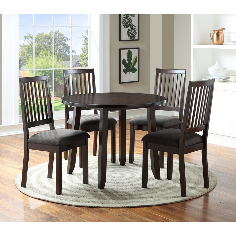 Yorktown – Dining Set|Dark Gray|Dark Brown|7 Pc. Table, 6 Chairs|5 Pc. Table, 4 Chairs