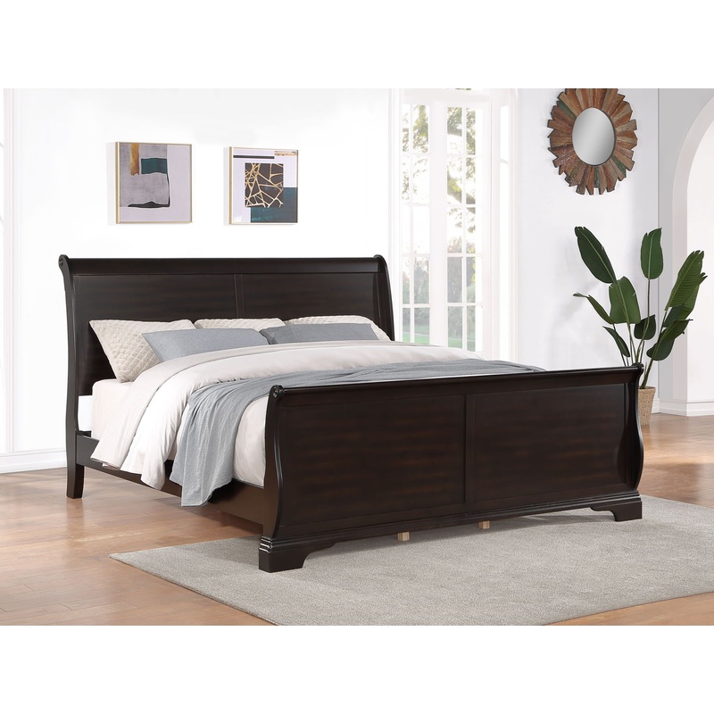 Dominique – Bed|Dark Brown|Queen|King