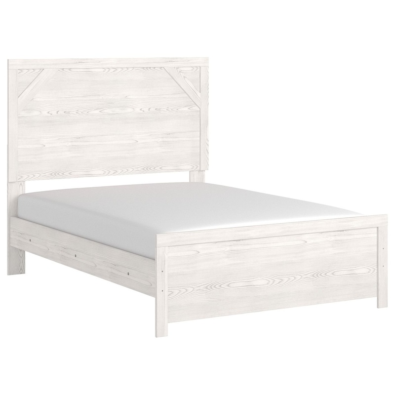 Gerridan – Panel Bed|White|Full|Queen|King