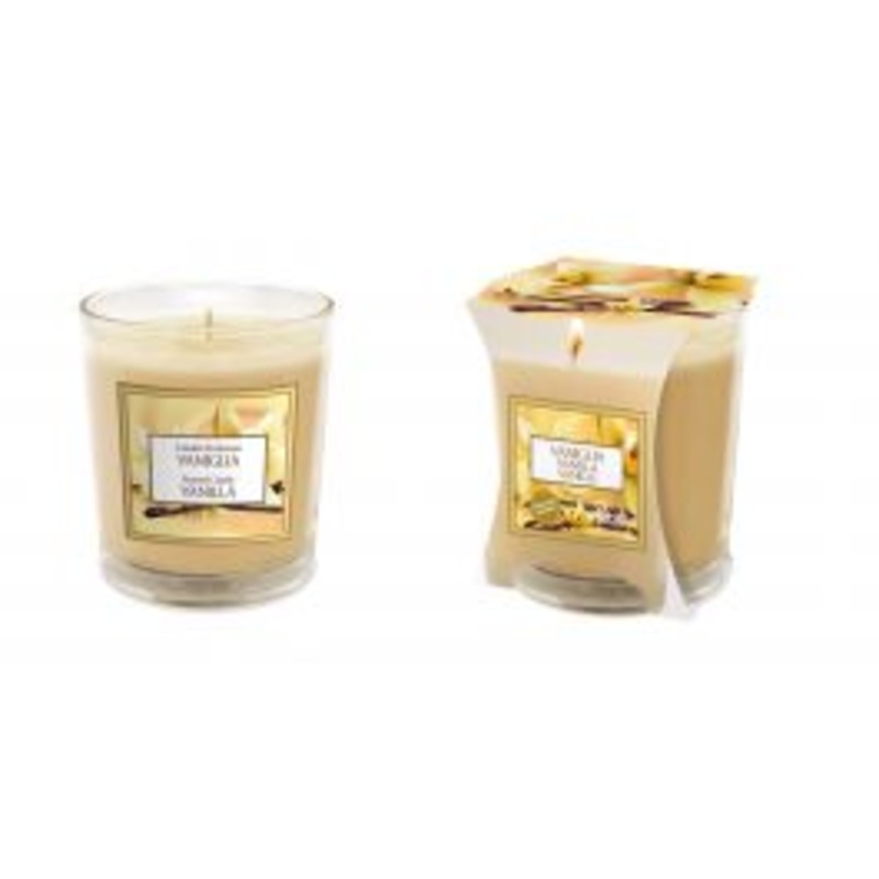VANILLA ROOM SCENTED CANDLE IN GLASS 170 GR. 45 HOURS