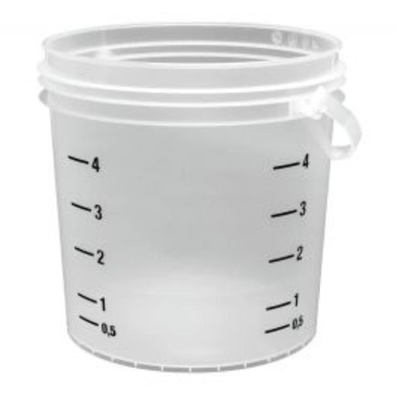5 L TRANSPARENT GRADUATED BUCKET