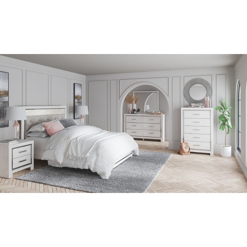 Altyra – Panel Bedroom Set|White|6 Pc. – Dresser, Mirror, Chest, Panel Bed|8 Pc. – Dresser, Mirror, Chest, Panel Bed, 2 Nightstands|5 Pc. – Dresser, Mirror, Panel Bed|7 Pc. – Dresser, Mirror, Panel Bed, 2 Nightstands|Queen|King
