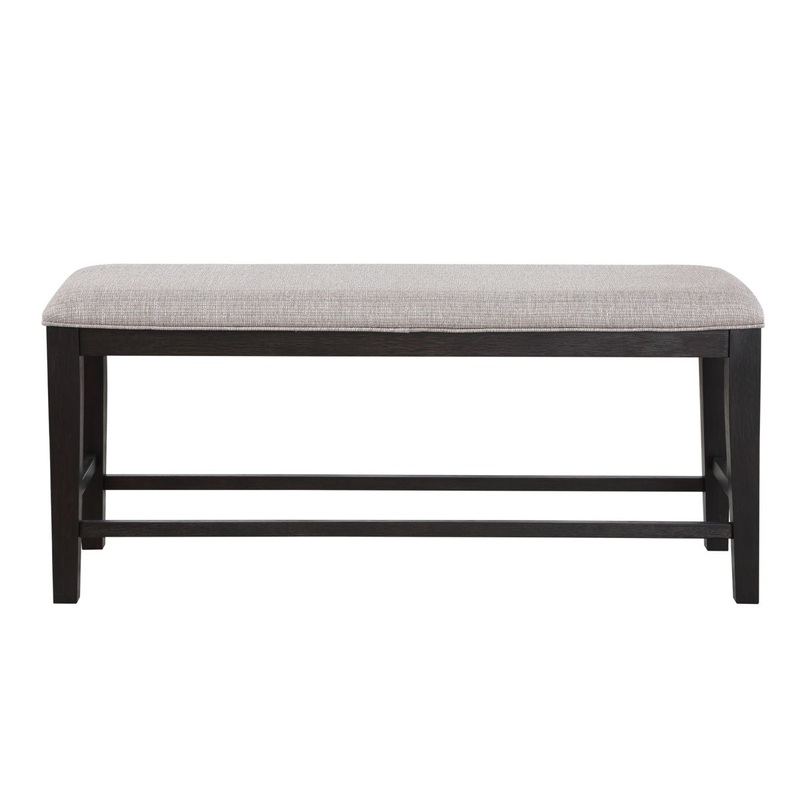 Halle – Counter Bench – Dark Brown