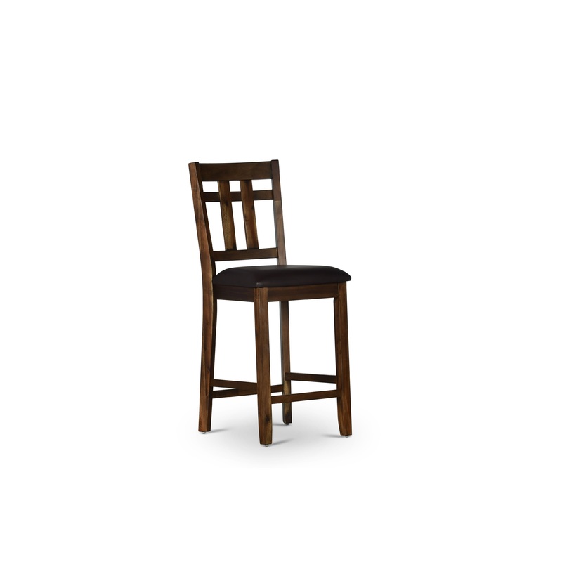 Saranac – Counter Chair (Set of 2) – Dark Brown