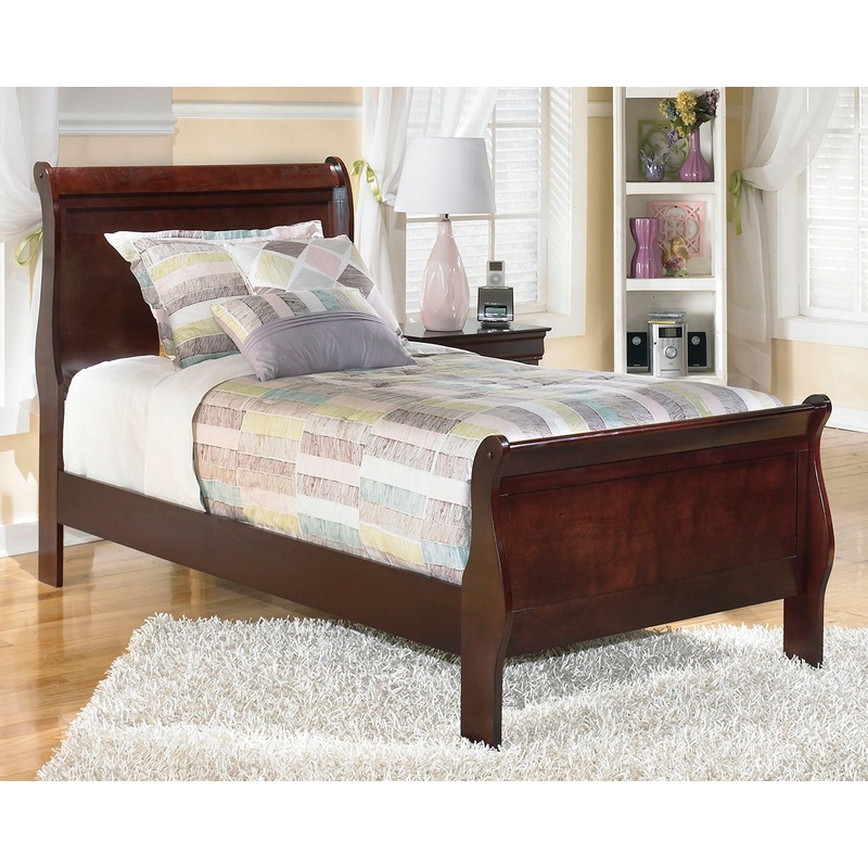 Alisdair – Sleigh Bed|Dark Brown|Twin|Full|Queen|California King|King