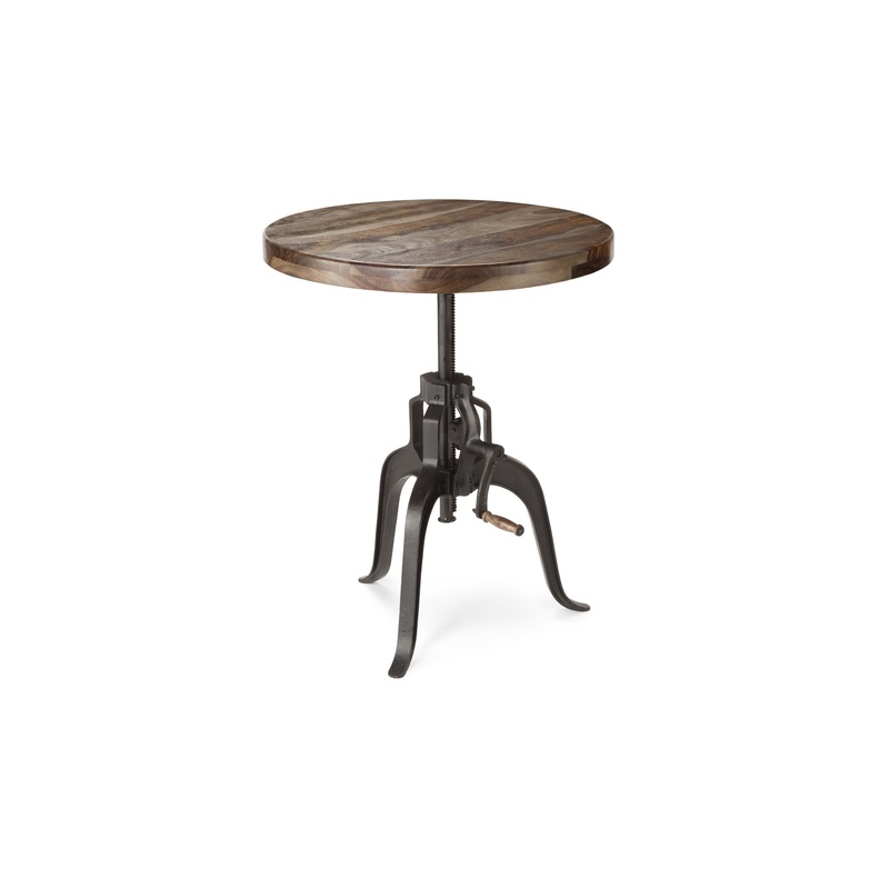 Sparrow – Round Crank Table – Dark Brown